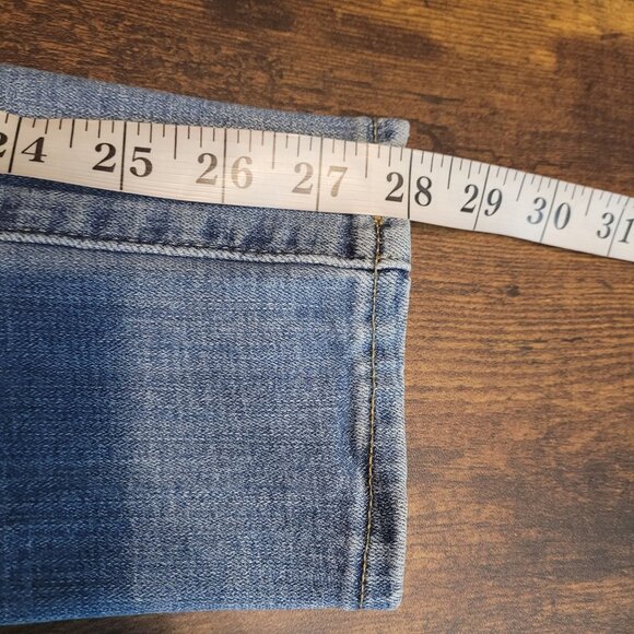 Levi's Jeans Sz 27 Skinny 711 Mid Rise Medium Light Wash Stretch Denim Western - Picture 10 of 12